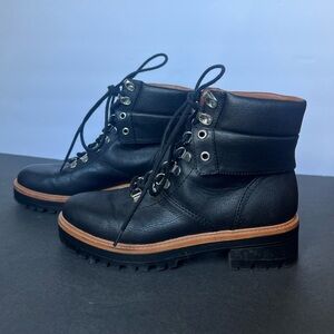 Indigo Road Black Irisaya Lace Up Boots, 7